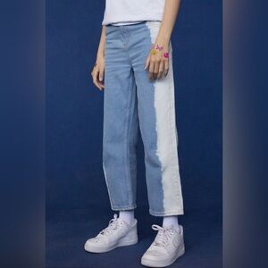 PacSun Kids Two-Tone Bleached Relaxed Fit Jeans